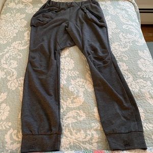 Top Dark Gray Harem Pants Large